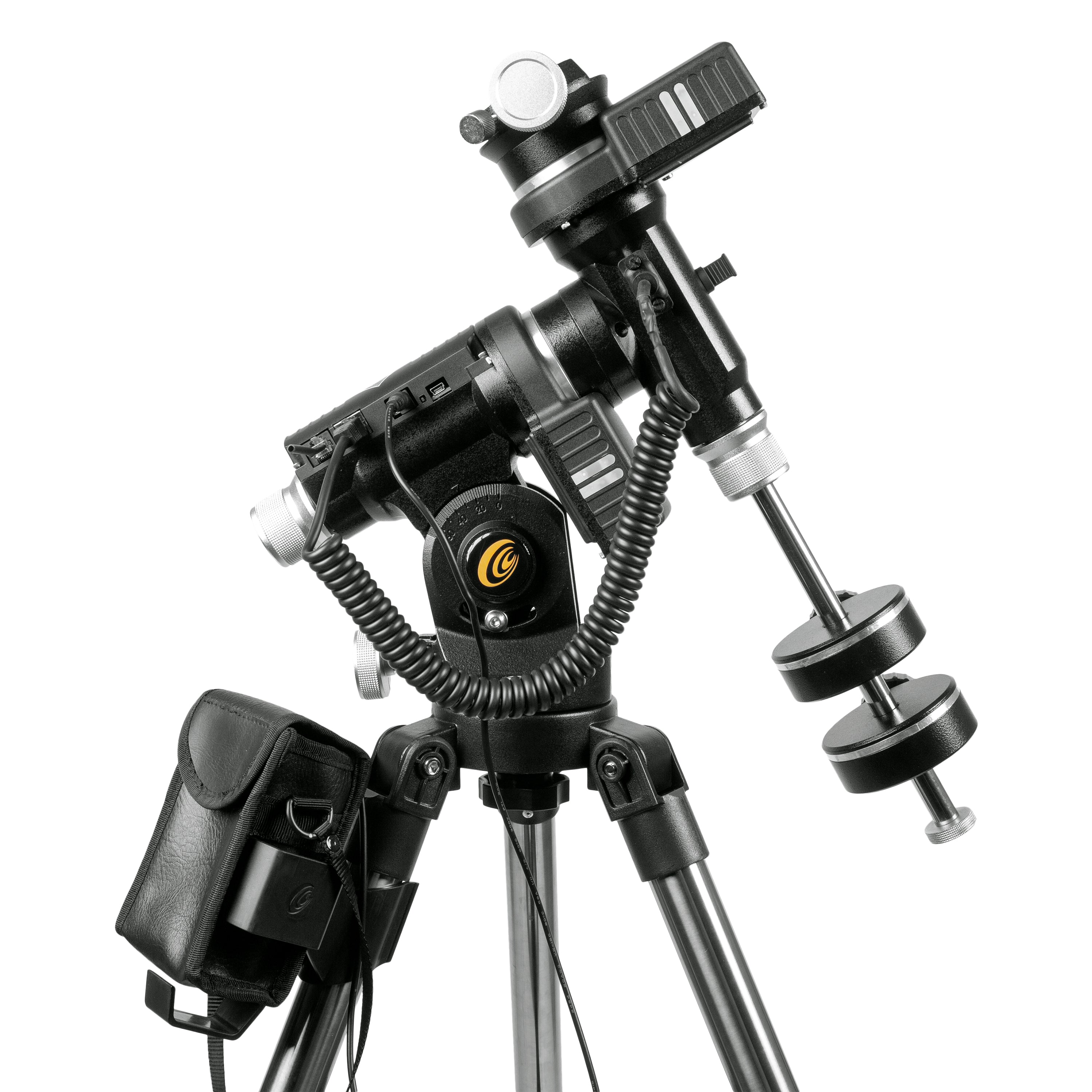 ED80 Essential Series Air-Spaced Triplet Refractor Telescope with 0.8x Focal Reducer and iEXOS-100-2 PMC-Eight Equatorial Tracker System