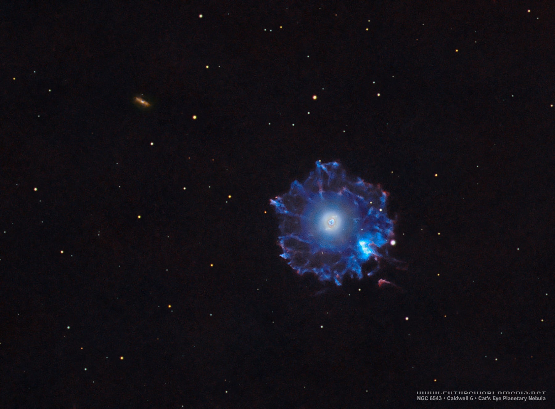 nebula deep sky astrophotography with refractor telescope