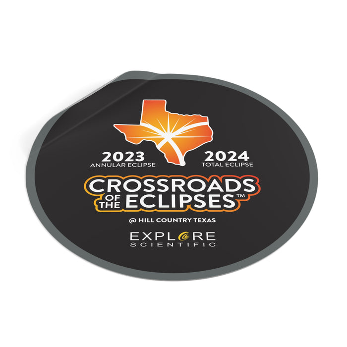 Crossroads to the Eclipse - Round Vinyl Stickers