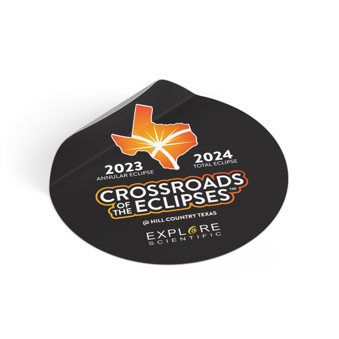 Crossroads to the Eclipse - Round Vinyl Stickers