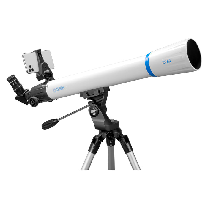Explore One StarApp - telescopio de refractor de 50 mm con soporte de mendigo y aplicación de astronomía