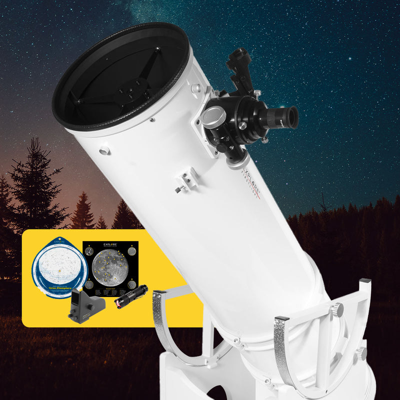 Explore FirstLight Dobsonian outside, aiming at the stars