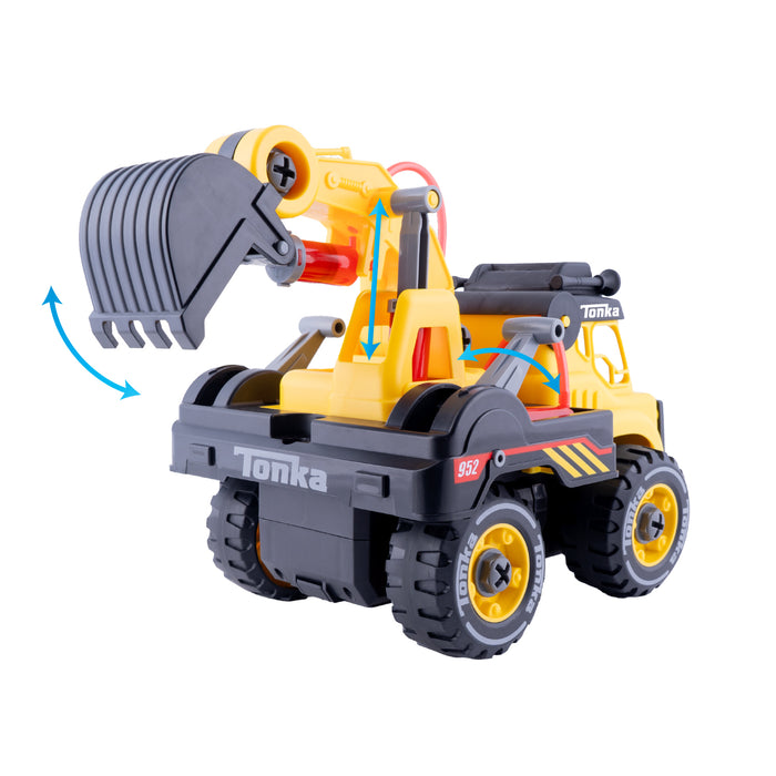 Tonka R/C Builder Kit - excavator's range of motion