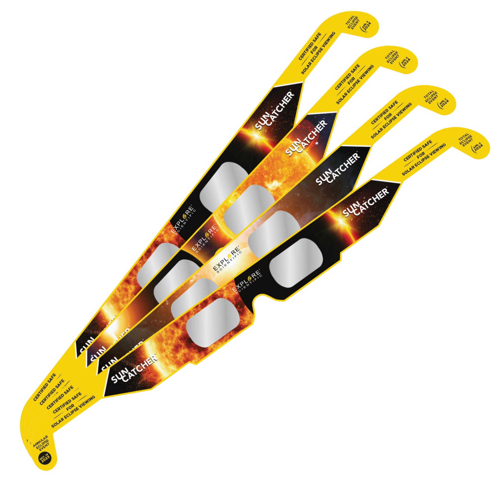 Sun Catcher Solar Eclipse Brille (4-Pack-Sortiment)