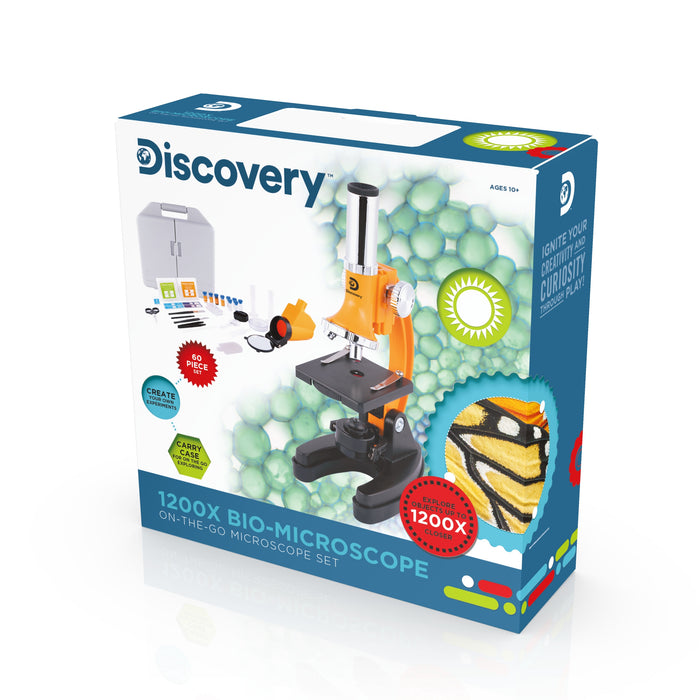 Discovery 1200X Microscopio biológico con estuche duro