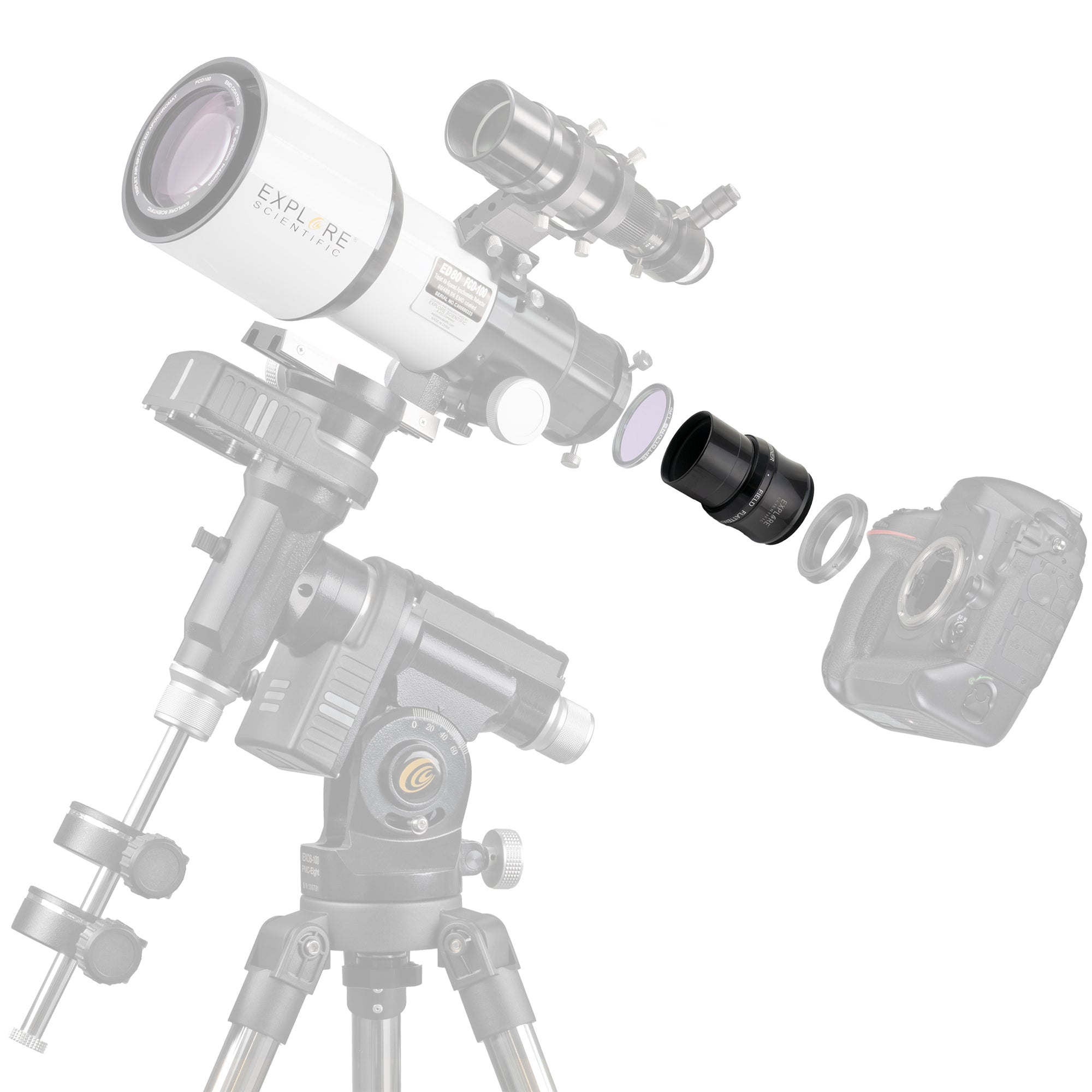 Explore Scientific Ed80-FCD100-Serie Air-Space Triplett Refractor Telescope-FCD100-0806-01