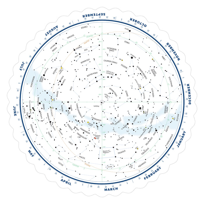 Tirion Double-Sided Multi-Latitude Planisphere