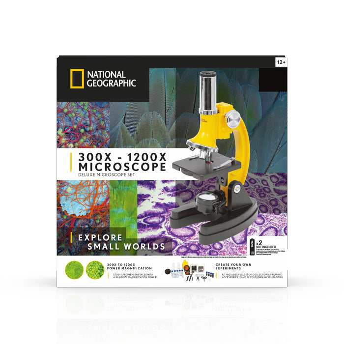 Microscope National Geographic 300X-1200X avec cas difficile